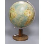 A globe on stand height 49cm