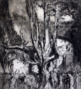 Frank Brangwyn (1867-1956)etchingFigures beside a treesigned in pencil38 x 35cm