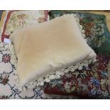 Five tapestry cushions