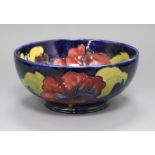 A Moorcroft Hibiscus bowl diameter 20cm