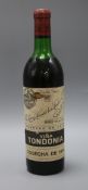One bottle of Tondonia Gran Reserva 1954
