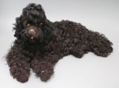 A black poodle nightie case