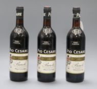 One case of three bottles of Barolo 1980 Pio Cesare