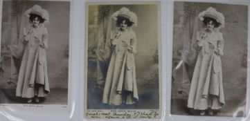 An album of circa 500 Edwardian postcards of the actresses Gertie Millar and Lily Elsie