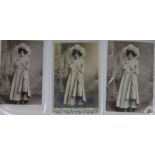 An album of circa 500 Edwardian postcards of the actresses Gertie Millar and Lily Elsie