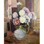 Henri Gizard (1879-1929)oil on canvasStill life of flowers in a vasesigned and dated 1921100 x 80cm