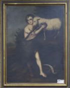 After Bartolome Esteban Murillo (1617-1682), oil on canvas, The Infant St. John with the Lamb, 79