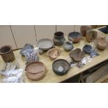 A group of pre-Columbian pottery fragments and other pottery