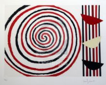 Sir Terry Frost (1951-2003)silkscreen print with collageSpiralssigned in pencil, 23/12526.5 x 21.