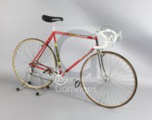 A Raleigh Road Racing Bicycle. The Dutchman Hennie Kuiper's official team frame for 1976 his year as