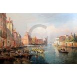 Gaston Roullet (1847-1925)oil on canvasCanal San Pietro, Venicesigned29.5 x 43.5in., unframed