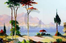 § Cecil Rochfort D'Oyly John (1906-1993)oil on canvasMediterranean coastal landscapesigned20 x