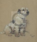 Cecil Charles Windsor Aldin (1870-1935)pastelPortrait of a terriersigned14 x 12in.