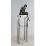 § Bruce Denny (1967-)bronze'Sitting Pretty'initialled and dated 06, numbered 1 of an edition of