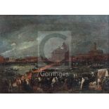 Venetian School after Canalettooil on canvas'Il Festa Nolturna del Pedentore'9 x 12in.