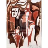 § Francisco Bores (1898-1972)watercolour and bodycolourFigure studysigned and dated '358.5 x 6.5in.