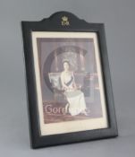 A signed colour photograph of HM Queen Elizabeth II, signed in the ink Elizabeth R and dated 1975,