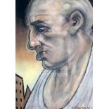 § Peter Howson (1958-)pastel on paperHead studysigned10 x 7.5in.