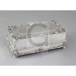 Marlene Dietrich: An important silver plated presentation casket, inscribed on the top with 'A