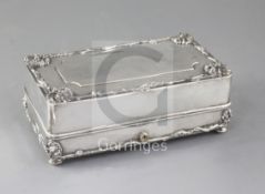 Marlene Dietrich: An important silver plated presentation casket, inscribed on the top with 'A