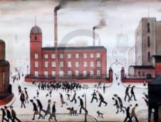 §Laurence Stephen Lowry (1887-1976)colour printMill Scenesigned in pencil13.25 x 16.5in.