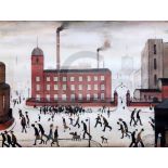 §Laurence Stephen Lowry (1887-1976)colour printMill Scenesigned in pencil13.25 x 16.5in.