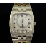 A gentleman's 18ct gold Omega Constellation automatic wrist watch on 18ct gold Omega bracelet,