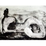 § Henry Moore (1898-1986)lithographReclining Figure Cavesigned in pencil, 30/5012 x 16in.