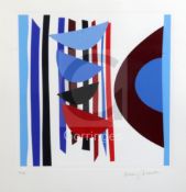 § Sir Terry Frost (1951-2003)silkscreen printBlue, Red Black, Vertical Rhythmsigned in pencil, 35/