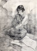 Albert de Belleroche (1864-1944)folio of assorted works mainly lithographsPortraits of female