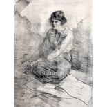 Albert de Belleroche (1864-1944)folio of assorted works mainly lithographsPortraits of female