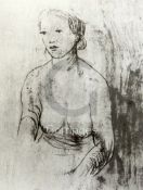 Henry Moore (1898-1986)lithograph'Girl II'signed in pencil, 43/509 x 7.25in.