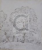 John Constable R.A. (1776-1837)pencil, pen and brown inkDeer in the park, Englefieldinscribed