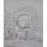 John Constable R.A. (1776-1837)pencil, pen and brown inkDeer in the park, Englefieldinscribed