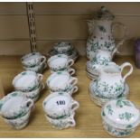 An early 20th century Meissen teaset