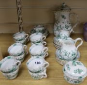 An early 20th century Meissen teaset