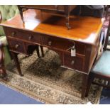 A small Edwardian inlaid dressing table W.91cm