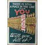 A collection of WWI National Service posters