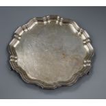 A George V silver salver, Birmingham, 1934, 30.5cm, 24.5 oz.