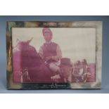 Horse Racing Interest: an Asprey & Co Ltd rectangular silver photograph frame with presentation