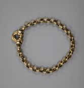 A 9ct. gold bracelet.