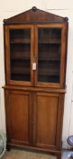 A mahogany chiffonier cupboard W.74cm