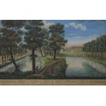 Stevens after Canaletto, 'A View of the Canal in St James's Park…', hand-coloured engraving and