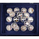 The Return to Athens collection - 17 sterling silver proof coins, each 28.28g