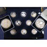 Royal Mint HM Queen Elizabeth II 80th Birthday - two Alderney £10 coins, each 155.5g, 16 silver