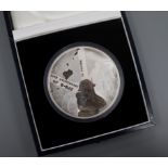 A Royal Mint 60th Anniversary D-Day Landings silver kilo proof like coin 2004, no. 79/600 cased with