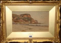 Wilfred Williams Ball (1853-1917), 'Runswick', signed, inscribed and dated '87, watercolour, 18cm