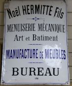 A French enamel sign 65 x 46cm