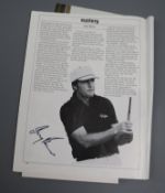 The Official Programme for the 1981 Suntory World Match Play Championship, including eleven