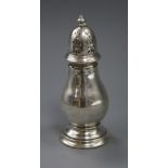 A George V silver sugar sifter, 3.5 oz, 16.2cm.